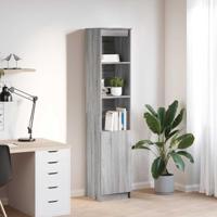 Hoge kast 37,5x35x180 cm spaanplaat grijs sonoma - thumbnail
