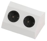 Heitronic 500071 Stekkerdoos Wit, Zilver 1 stuk(s) - thumbnail