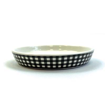 Happy Pet tabby patch voerbak kat ruit keramisch zwart / wit Happy Pet tabby patch voerbak kat ruit keramisch zwart / wit