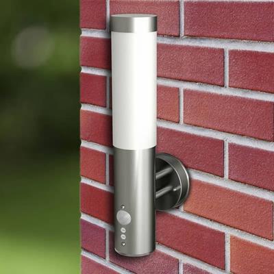 VidaXL Buitenwandlampen 2 st. met sensor roestvrij staal VidaXL Buitenwandlampen 2 st. met sensor roestvrij staal