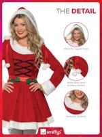 Kerstvrouw jurkje - thumbnail