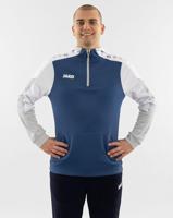 JAKO 6770 Sweater Met Kap Dynamic - Nachtblauw/Wit/Lichtgrijs - L - thumbnail