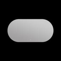 Ovale Spiegel Arcqua Horizontaal 140x70 cm met Backlight LED Verlichting - thumbnail