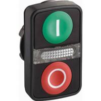 Schneider Electric ZB5AW7A3741 Harmony ZB5AW7A3741 Dubbele drukknop Bedieningsknop vlak 2 knoppen Groen, Rood Druk-ontgrendeling 1 stuk(s) - thumbnail