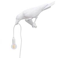 Seletti Bird Looking wandlamp links buiten wit - thumbnail