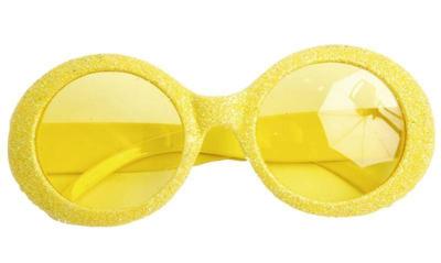 Bril Disco neon geel