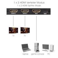 My Wall 8K HDMI® Splitter 1 in 2 out HDMI-splitter - thumbnail
