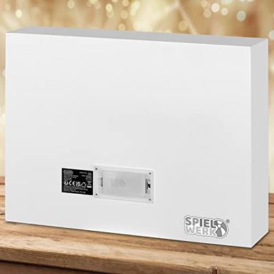 Adventskalender kerstman hout met LED