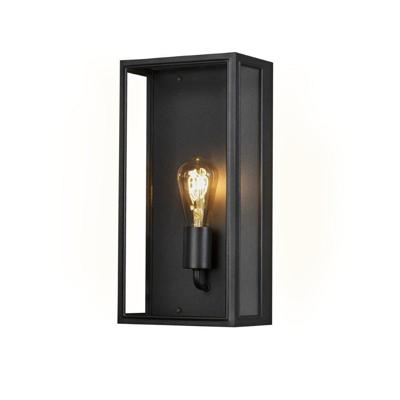 Wandlamp Capri Zwart met helder glas 7349-750 Konstsmide