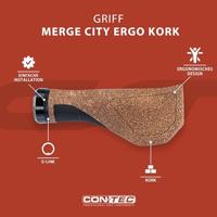 CONTEC handvatten "merge city ergo kork" ct grips merge city ergo cork, 96/140mm - thumbnail
