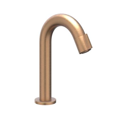 Fonteinkraan IVY Pact Gebogen Staand Model S Geborsteld Mat Koper PVD