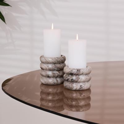 By-Boo Kaarshouder 'Paloma' Marmer, Set van 2 stuks