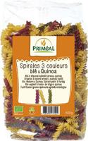 Primeal Organic fusilli 3 kleur tarwe quinoa bio 500 Gram - thumbnail
