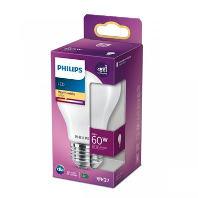 Philips LED 76333600 LED-lamp Energielabel E (A - G) E27 Peer 7 W = 60 W Warmwit (Ø x h) 6 cm x 100 mm 1 stuk(s)