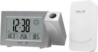 Explore Scientific RPW3008 Projectieklok met draadloze tijd en weersvoorspelling, dubbel alarm, binnentemperatuursensor, wit - thumbnail