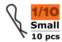 Body clips voor 1/10, zwart, 45 graden gebogen (10 stuks) - thumbnail