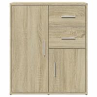 Dressoir 60x31x70 cm bewerkt hout sonoma eikenkleurig - thumbnail