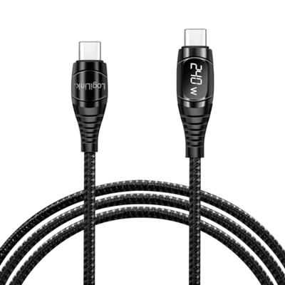 LogiLink USB-C-kabel USB 2.0 USB-A stekker 1.00 m Zwart Stekker past op beide manieren CU0181 - thumbnail