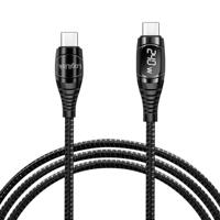 LogiLink CU0181 USB-C-kabel USB 2.0 USB-A stekker 1.00 m Zwart Stekker past op beide manieren - thumbnail