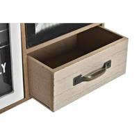 Multi-Functionele Organiser DKD Home Decor Metaal Kristal Hout MDF 30 x 10 x 29 cm Keuken - thumbnail