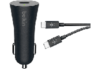 Belkin Quick Charge 4+ Usb-c Car Charger + Usb-c Naar Usb-c Kabel - thumbnail