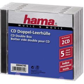 Hama CD Box Dubbel 5 Pak Geseald
