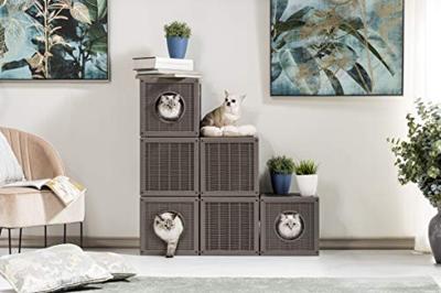 Bama Pet Qublo Katten Kubus 35x35x35 cm Taupe