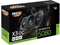 Inno 3D Nvidia RTX 5080 Videokaart X3 OC 16GB G 16 GB GDDR7-RAM PCIe x16 HDMI 2.1, DisplayPort 2.1 NVIDIA G-Sync , Overclocked - thumbnail