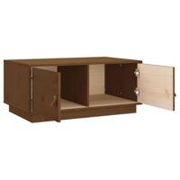 Salontafel 80x50x35 cm massief grenenhout honingbruin - thumbnail