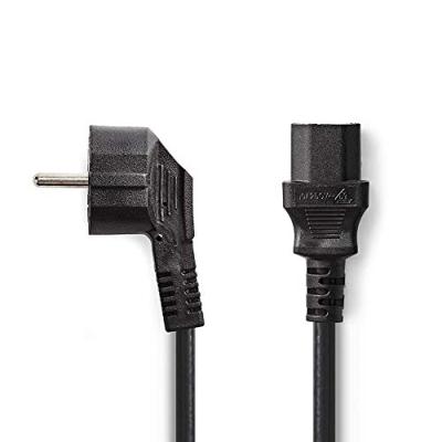 Voedingskabel | Schuko Male Haaks - IEC-320-C13 | 10 m | Zwart