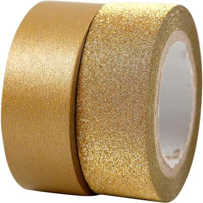 Creativ Company Masking tape goud 2m, 2st.