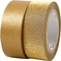 Creativ Company Masking tape goud 2m, 2st. - thumbnail