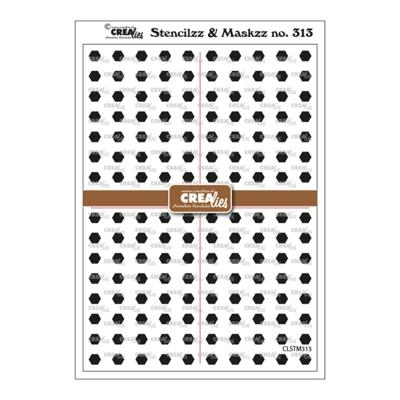 Crealies • stencilzz & maskzz zeshoekjes