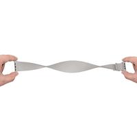 By Qubix - Elastische Solo Loop bandje - Grijs - Compatible met Apple Watch 38mm / 40mm / 41mm / 42mm - Compatible Apple watch bandjes - thumbnail