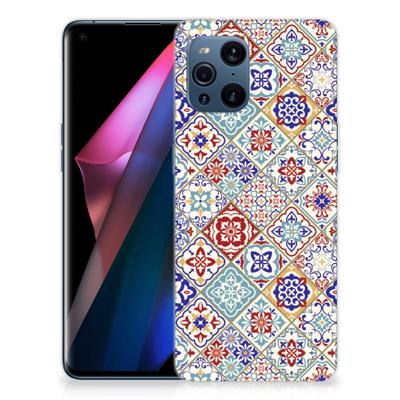 OPPO Find X3 | X3 Pro | TPU | Siliconen hoesje | Tiles Color
