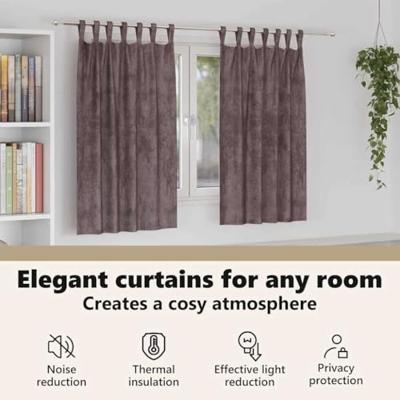 VidaXL Velvet gordijnen met gordijnen 2 pcs bruin 140 x 140 cm fluweel