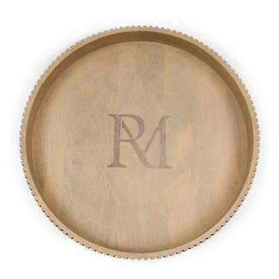 Rivièra Maison Rond Dienblad 'Anglès' Mangohout, 50cm