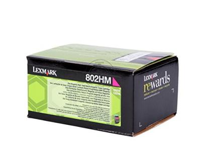 Lexmark Toner 802HM Origineel Magenta 3000 bladzijden 80C2HM0
