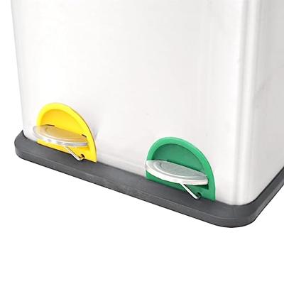 VidaXL Pedaalemmer voor recycling 36 l roestvrij staal