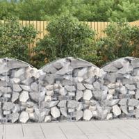 VidaXL Schanskorf gewelfd 100x30x80/100 cm gegalvaniseerd ijzer - thumbnail