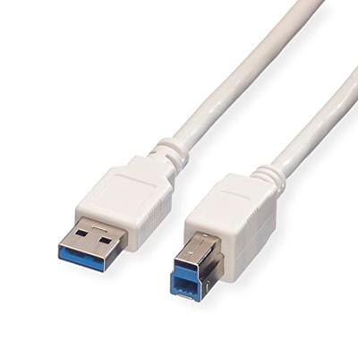 VALUE USB 3.2 Gen 1 kabel, type A-B, wit, 3 m