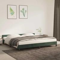 Bedframe zonder matras 200x200 cm fluweel donkergroen - thumbnail