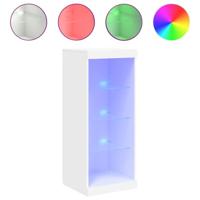 Dressoir met LED-verlichting 41x37x100 cm wit - thumbnail