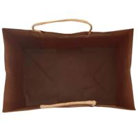 VidaXL Papieren zakken 250 st met hengsels 32x22x28 cm zwart - thumbnail