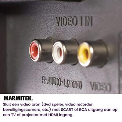 Marmitek Connect AH31 (RCA-naar-HDMI) Converter Zwart