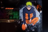 Gaming muismat - KONIX - Naruto Shippuden - XXL 90 x 46 cm - Antislip rubberen onderkant - Zwart - thumbnail