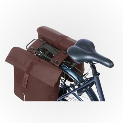Basil Dubbele fietstas city mik 28-32 liter 12 x 30 x 33 cm - roasted brown Basil Dubbele fietstas city mik 28-32 liter 12 x 30 x 33 cm - roasted brown
