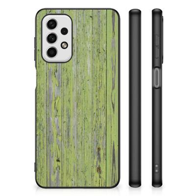 Samsung Galaxy A23 Houten Print Telefoonhoesje Green Wood