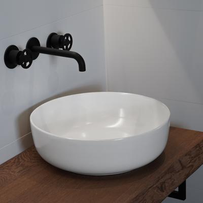 Waskom Loutro Drossia M Rond 41.5x41.5x13 cm Mat Wit Waskom Loutro Drossia M Rond 41.5x41.5x13 cm Mat Wit