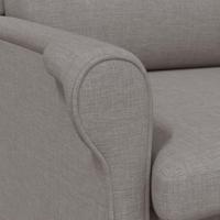 Fauteuil Taupe 76 x 94 x 102 cm Stof - thumbnail